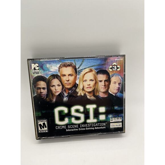 📦 CSI: Crime Scene Investigation (Windows 3-Disc Set PC CD-ROM, 2003 w/ Manual) - Picture 1 of 5